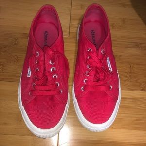 Red Superga size 8.5